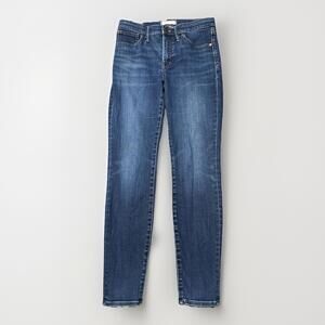 Madewell Jeans Woman’s 27 High Rise‎ 9" Skinny Ankle Dark Wash 28x27.5